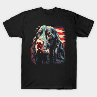 Patriotic Field Spaniel T-Shirt